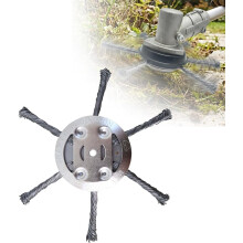 (6 blade, -) Tête coupe-herbe acier, 6 pouces
