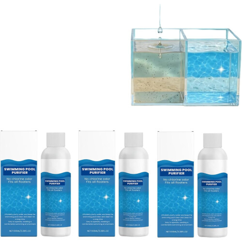 (3pcs, -) Clarifiant piscine, action rapide