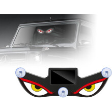 (C, -) Solar Powered Devil Eyes Light for Windshield, USB-C Rechargeable