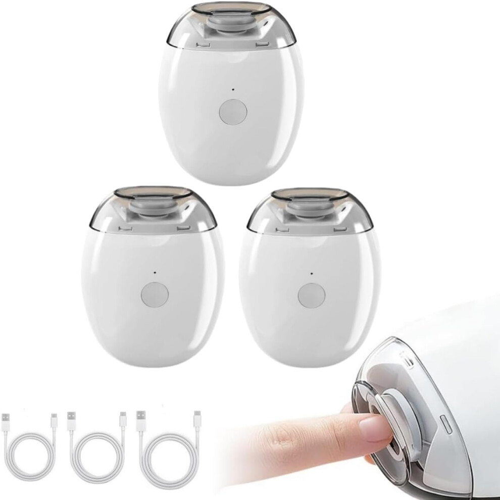 Oimg (3Pcs, -) Electric Automatic Nail Clipper, 3 Adjustable Speeds Led Light