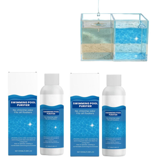 (2pcs, -) Clarifiant piscine, action rapide