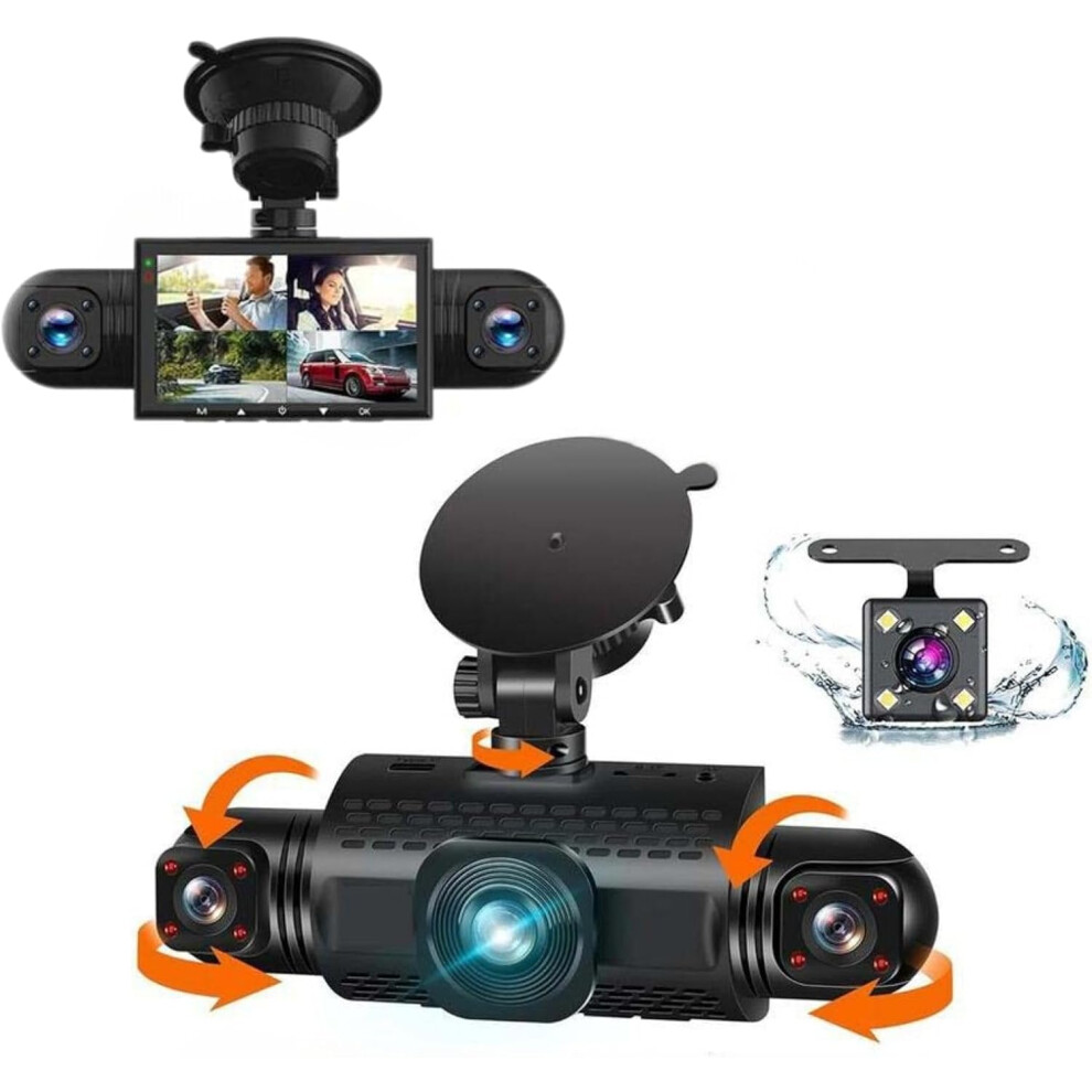 (Regular Style, -) 4 Channel Fhd Dash Cam, 1080P Night Vision Parking Mode 128Gb 5437706498766