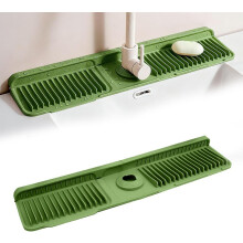 (Green, 24" x 5.5") Silicone Keukenkraan Mat - 24x5.5 Inch, Antislip