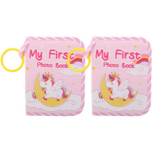 (Unicorn*2, -) Livre photo bébé, miroir, dinosaure