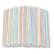 100pcs Disposable Plastic Boba Milk Tea Drinking Straws