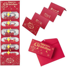 (B*1, -) 2025 Christmas 3D Pop-Up Gift Card Holders, Cash Envelopes