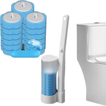 (Ocean Scent, -) Wegwerp Toilet Reiniger - 18 Stuks, Hygienisch