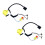 2 Stück Multifunktions-Lenkradkabelbaum 3C8971584F für , , B7, CC, Beetle, 1