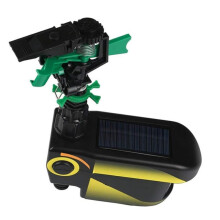 2X Sprinkler Automatic Rotating Large Area Solar Motion Activated Animal Repellent Sprinkler Garden Animal Deterrent