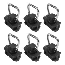 6pcs Airline Rail Track Lock End Fitting Track L Fitting for Rv Hanging Hook RV Truck Trailer