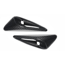 Car Side Camera Cover Carbon Fiber Trim Accessories for Model Y 2024+ Camera Protective Cover