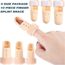 10-Pack Adjustable Finger Splints - Mallet Finger Support Braces for Injury Protection & Recovery