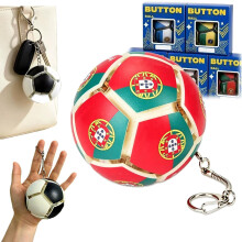 (#E, -) World Fidget Soccer Ball -avaimenperä, 3D Mini Football -avaimenperä