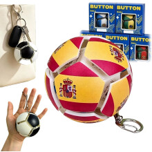 (#G, -) World Fidget Soccer Ball -avaimenperä, 3D Mini Football -avaimenperä