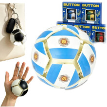 (#F, -) World Fidget Soccer Ball -avaimenperä, 3D Mini Football -avaimenperä