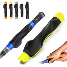 (Yellow, -) Snap-On Golf Grip Trainer 2.0, korjaa golfkahvan asentoa