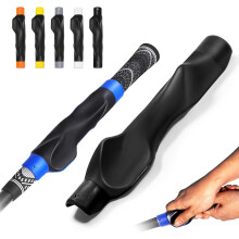 (Black, -) Snap-On Golf Grip Trainer 2.0, korjaa golfkahvan asentoa