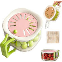 (Pink, -) 2-in-1 Fruitwasbak - Met Zeef, Voor Wassen en Opslag