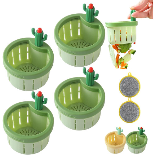 (4pcs-green, -) Passoire cactus, 2 pièces, vert
