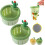 (2pcs-green, -) Passoire cactus, 2 pièces, vert 1