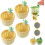 (4pcs-yellow, -) Passoire cactus, 2 pièces, vert 1