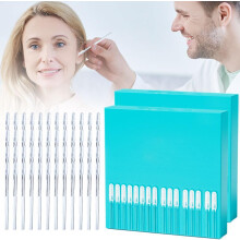 (Large, 48 Pcs) 24 szt. wielokrotnego użytku samoprzylepnych czyścików do uszu, małe, do usuwania woskowiny