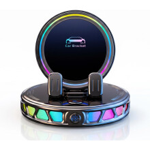 (Black, -) 2026 Wireless Charging Car Phone Mount, Dashboard Navigation Holder