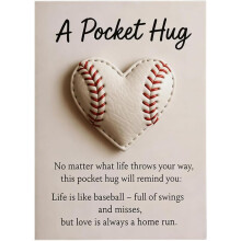 (Baseball-a, -) Sport Themed Pocket Hug with Encouragement Card, Friendship Gift
