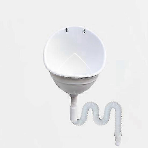 (70cm, white) Wall Mounted Waterless Urinal with Anti-Odor Drain Design Easy Installation