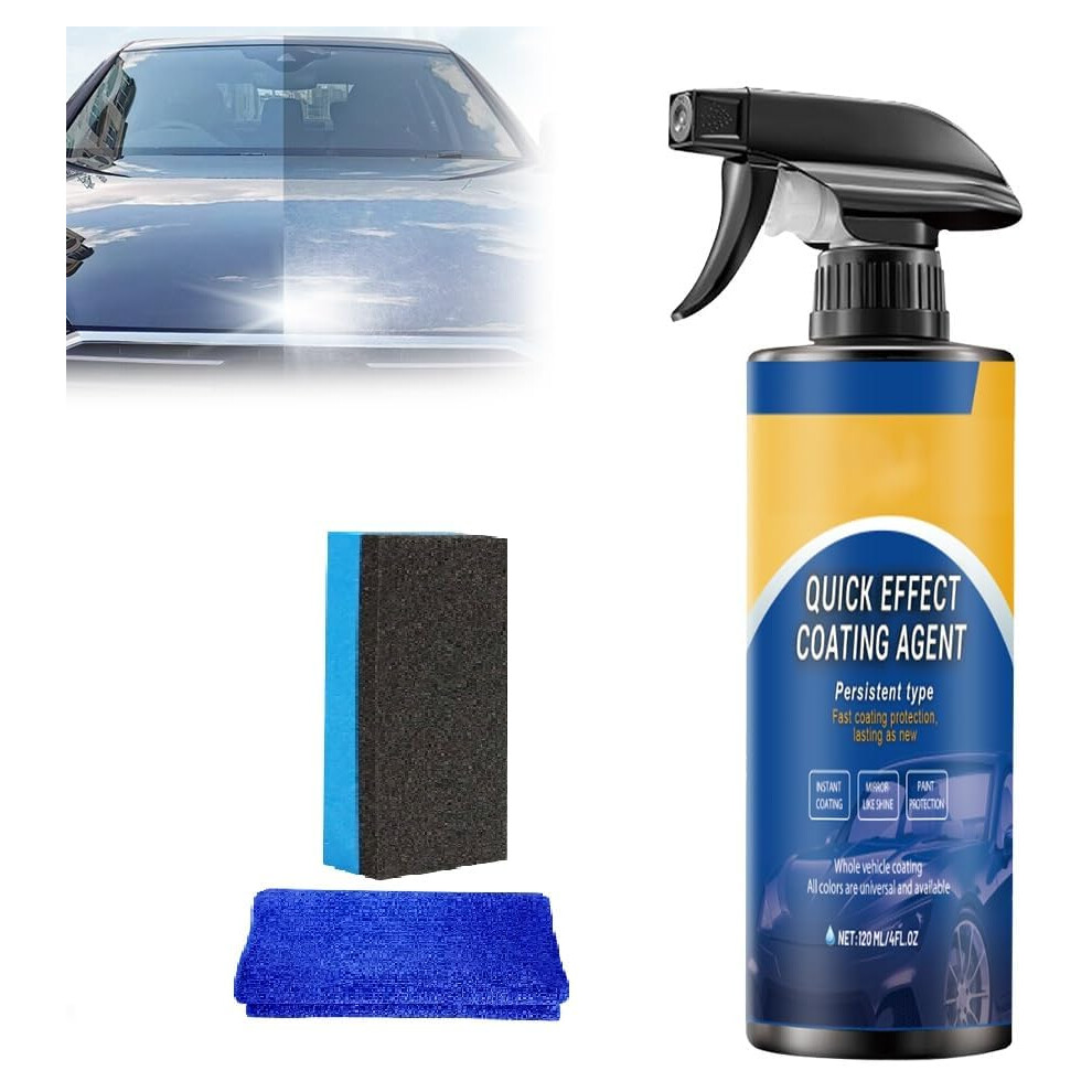(1Pcs, -) Car Quick-Acting Coating Agent Spray, 120Ml Nano Hydrophobic 5437706512059