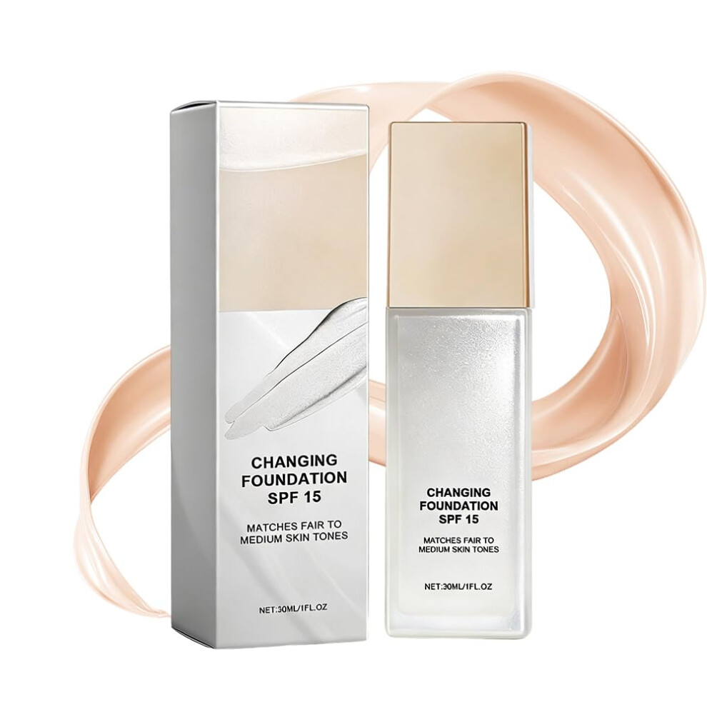 Oimg (1Pcs, -) Colour Changing Foundation For Mature Skin, Hydrating Liquid