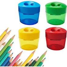 (4pcs-a, -) 4/8 kpl manuaalisia teroittimia, kaksi reikää, kompakti ja kansi