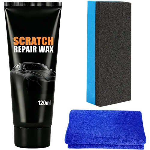 (1Set-Black, -) Pâte réparation rayures, 1 set