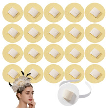 (Yellow, -) Filz Haarbandpolster, 2 Zoll, Kopfband, Deko, Hochzeit, DIY, Weiß, Accessoire, Basteln