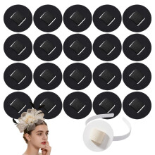 (Black, -) Filz Haarbandpolster, 2 Zoll, Kopfband, Deko, Hochzeit, DIY, Weiß, Accessoire, Basteln