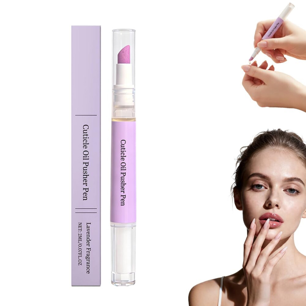 Oimg (1Pcs, -) 3-In-1 Cuticle Oil Pusher Pen, Nail Care & Moisturizing Tool
