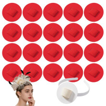 (Red, -) Filz Haarbandpolster, 2 Zoll, Kopfband, Deko, Hochzeit, DIY, Weiß, Accessoire, Basteln
