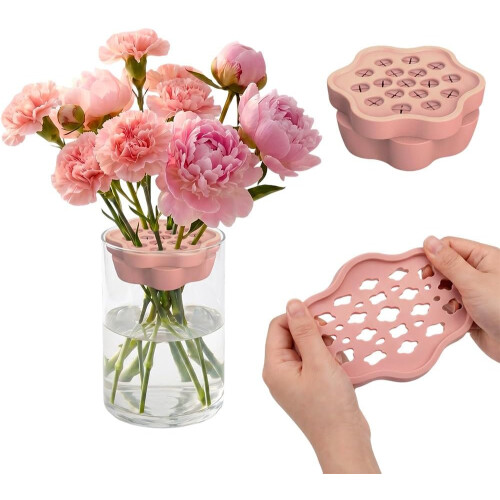 (Red, -) Silicone Bloemschikgrid - Herbruikbaar, 4 Stuks