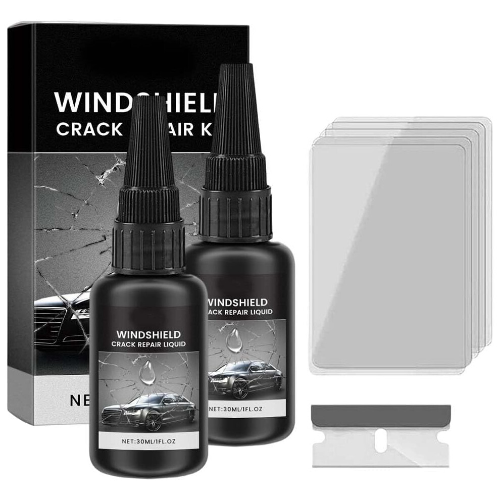 (2Sets, -) 2026 Windshield Crack Repair Kit, Car Glass Repair Liquid 5437706514459
