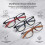 (Gray, -) Blauwlicht Blokkerende Leesbril - TR90 Frame, Antislip 2