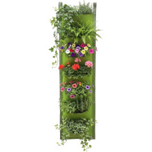 (Green- 7port, -) Hanging Strawberry/Tomato Planter, Upside Down Fabric Grow Bag