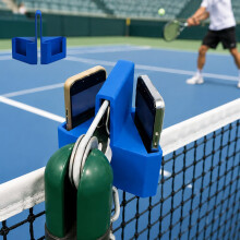 (size_name, 6.69'' x 4.33'' x 4.08'') Tennis Net Mount Phone Holder, Camera Stand for Recording Matches