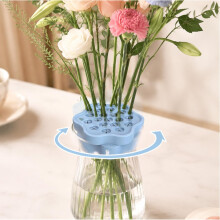 (Blue-Large, -) Silicone Vaas Spiraal Standaard - Bloemschik Accessoire