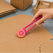 (Pink, -) Karton Loch Werkzeug, Falzrad, Präzision, Verpackung, DIY, Handwerk, Rosa, Krepp, Falten