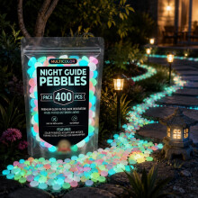 (400PCS, -) 600 Pietricele Luminoase de Grădină care Strălucesc în Întuneric
