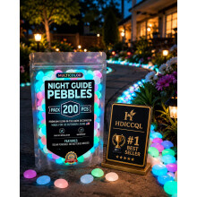 (Colorful, 400pcs) 1000 de pietre de grădină care strălucesc în întuneric, pietricele luminoase colorate