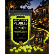 (Yellow, 400pcs) 1000 de pietre de grădină care strălucesc în întuneric, pietricele luminoase colorate