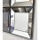 3x Contemporary Black Mirror Square Plastic 25x1Cm 4