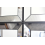 3x Contemporary Black Mirror Square Plastic 25x1Cm 5