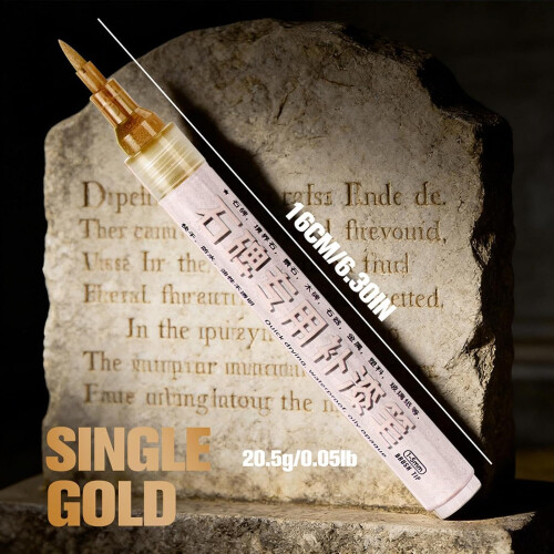 (Gold, -) Stylo marqueur tombe rouge, restauration 2